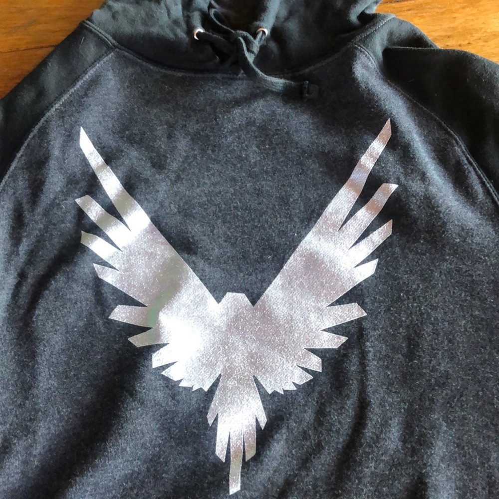 Men’s grey/black Maverick by Logan Paul hoodie